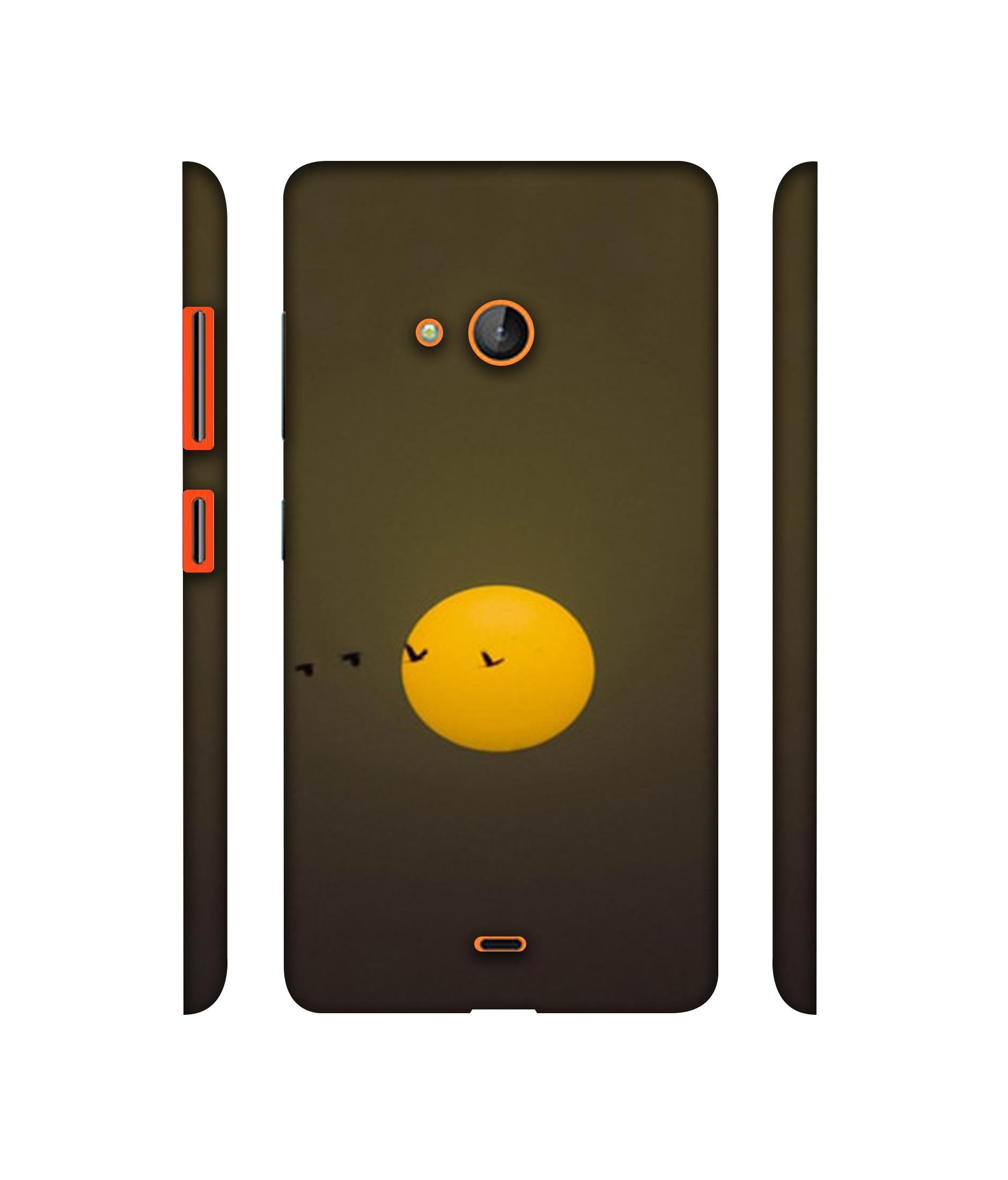 Casotec Sun with Birds Shadow Design 3D Printed Hard Back Case Cover for Microsoft Lumia 540