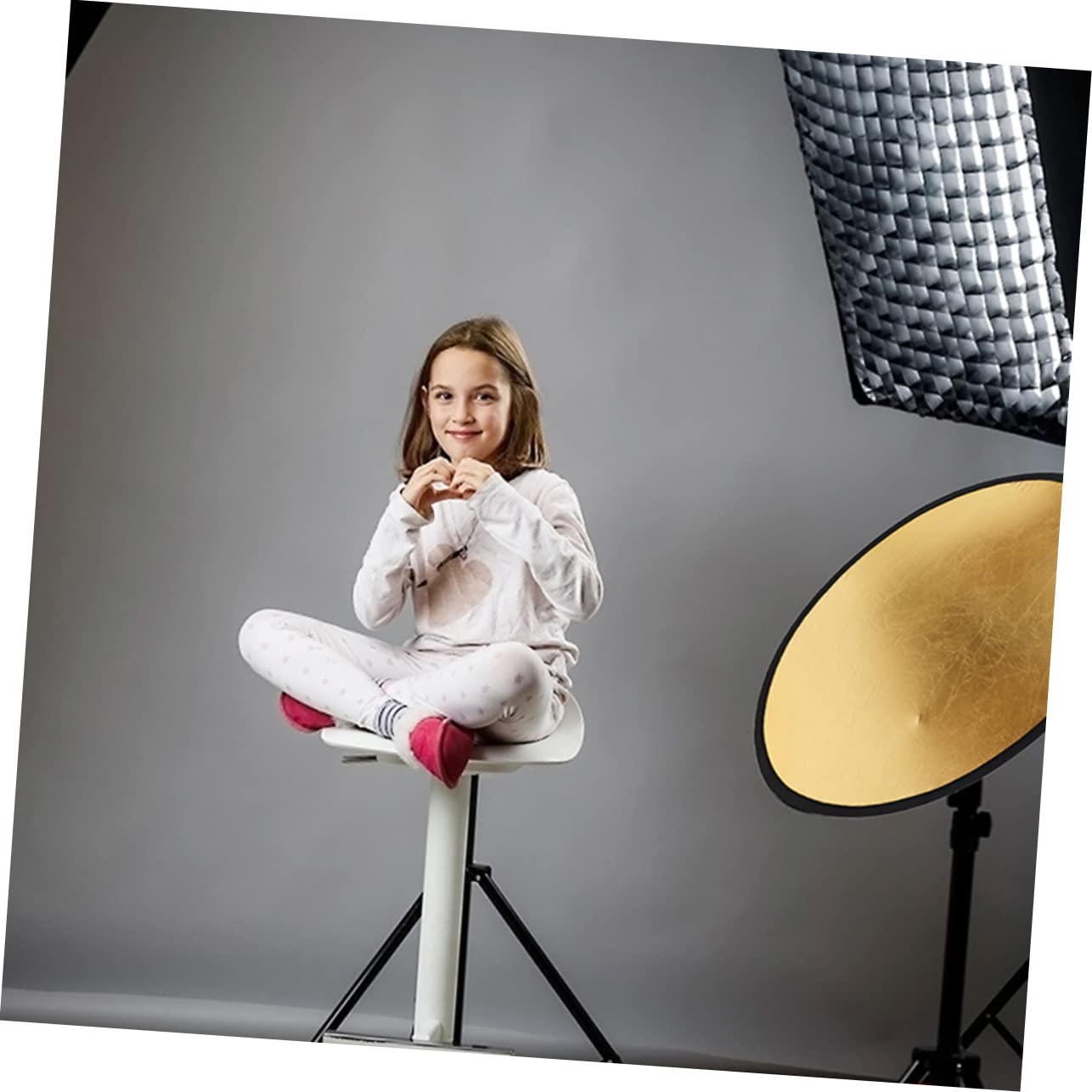 KONTONTY Photography Gold Reflector Silver Light Reflective Board for Bounce Light Curved Photo Lighting Accessory