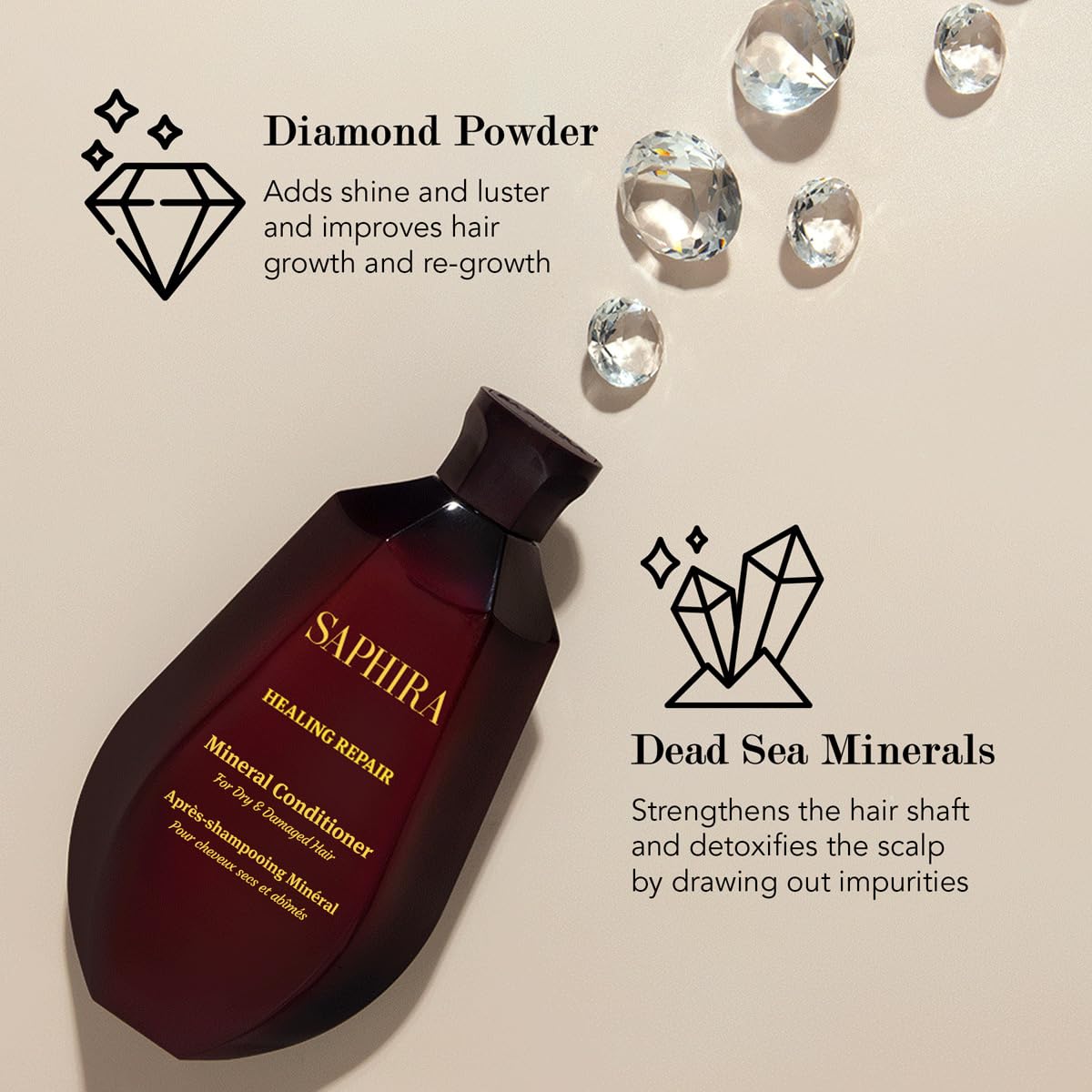 Saphira Healing Repair Conditioner 8.5oz / 250ml - Image 4