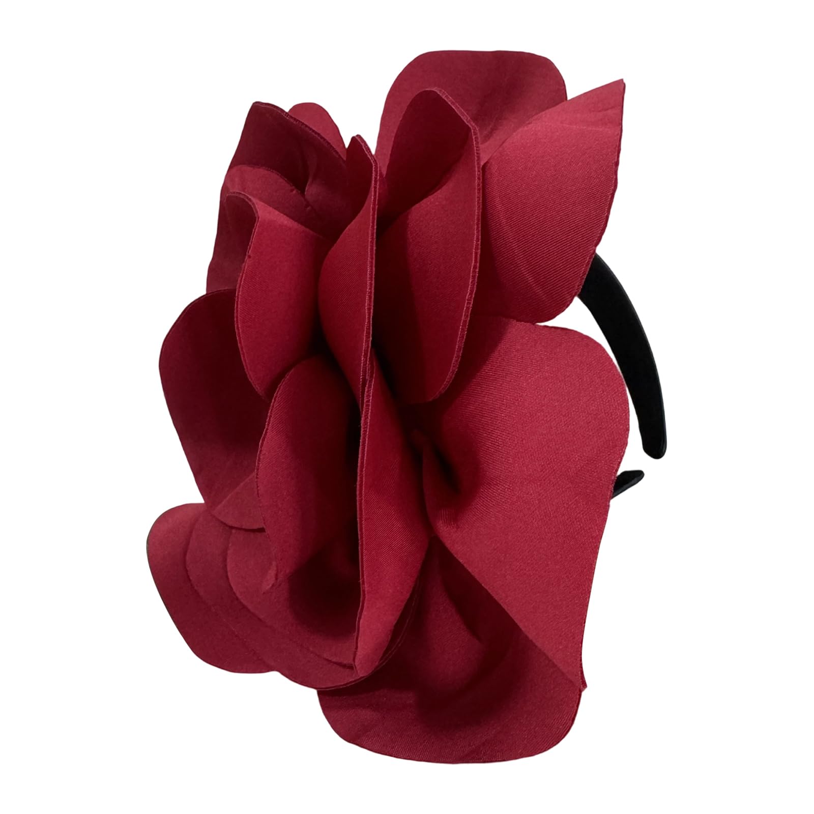 MICFENY Soft Cloth Floral Headpiece Women's Comfortable Hairband for Stage Shows Theatrical Event Bold Hair Ornament