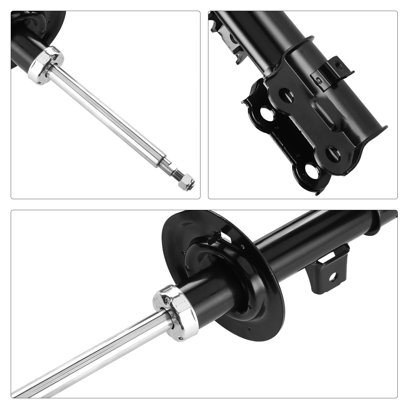 Frankberg 2 amortiguadores delanteros de 522 mm de presión de gas | 1J0413031AB; Compatible con: Nuevo Beetle 1C1 9C1, A3 8L1, B.o.r.a 1J2, Golf IV Variante 1J5, O.c.t.a.v.i.a I 1U2