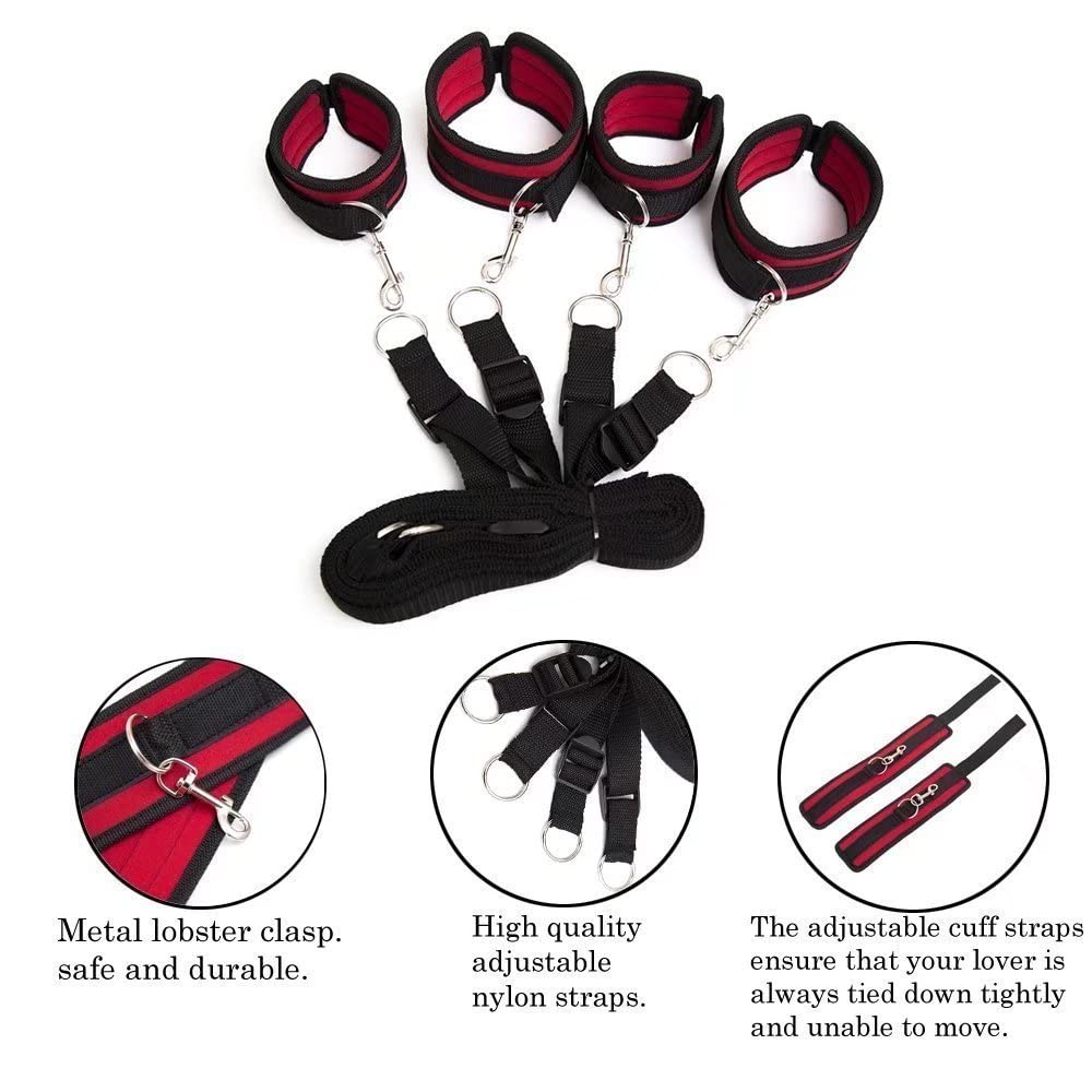 Misteriosa máscara para Ojos y Correa de fijación para colchón, combinación de Dos Piezas, Accesorios para Juegos de Sala de Parejas