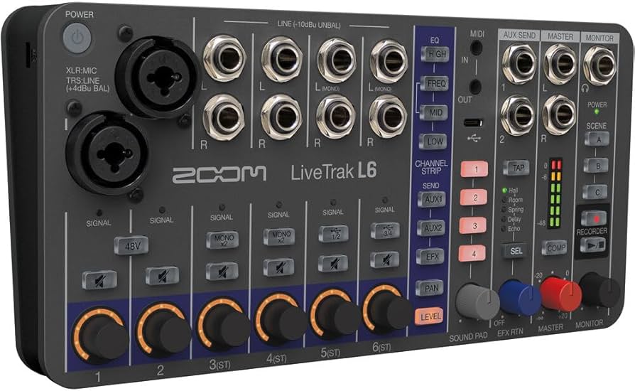 Amazon.com: Zoom LiveTrak L-6 Portable 6-Channel Digital Mixer and Amazon.com: Zoom LiveTrak L-6 Portable 6-Channel Digital Mixer and
