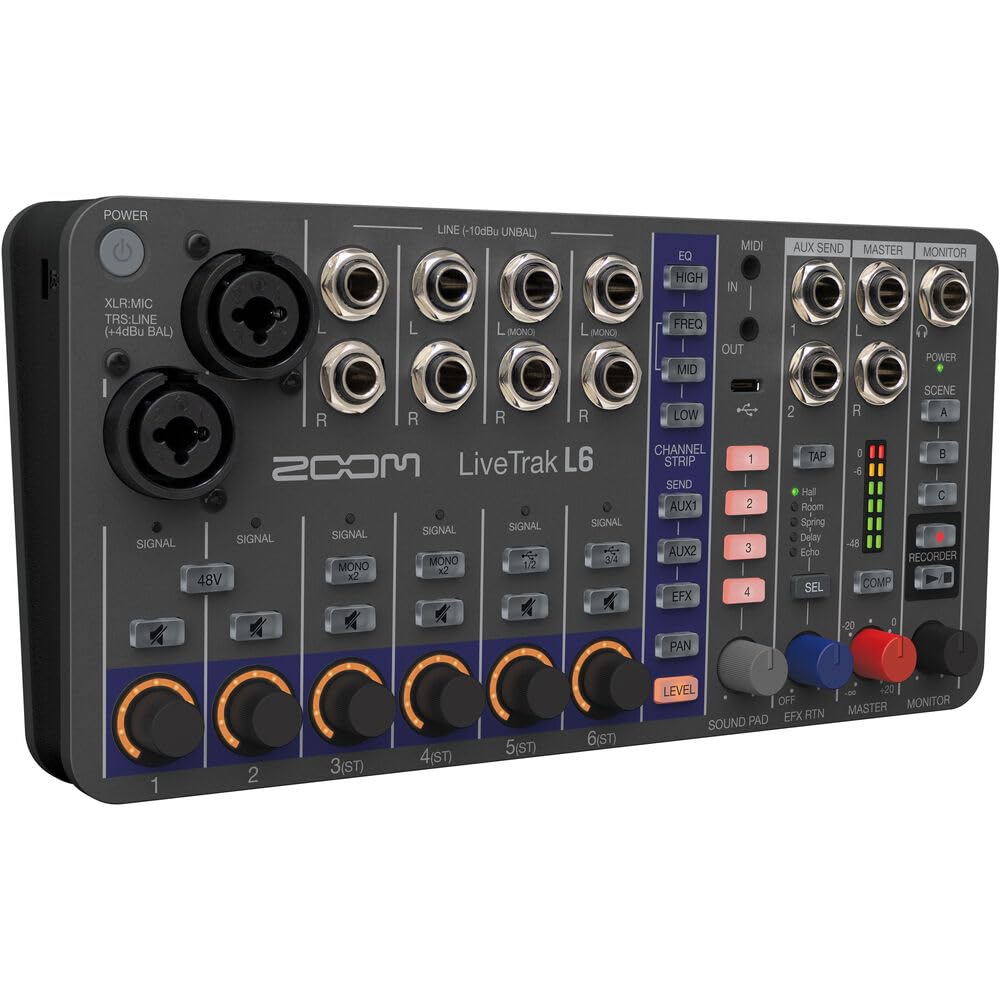 DTM・DAW LivetrackL6 Amazon.com: Zoom LiveTrak L-6 Portable 6-Channel Digital Mixer and