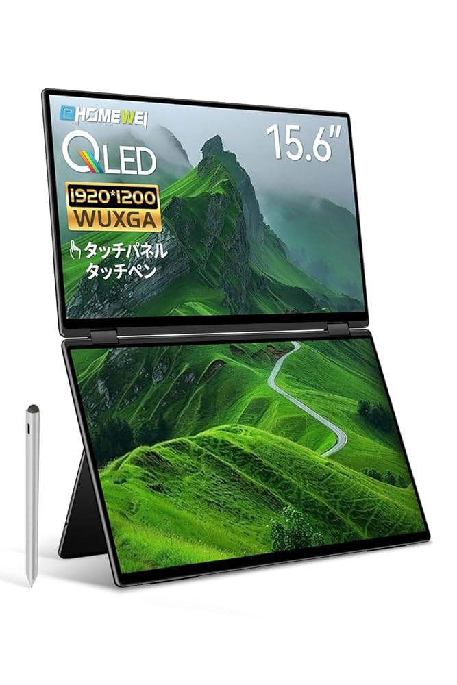 EWEI デュアルモニター 15.6インチXQ-156PF Amazon.co.jp: EHOMEWEI デュアルモニター 15.6インチ QLED