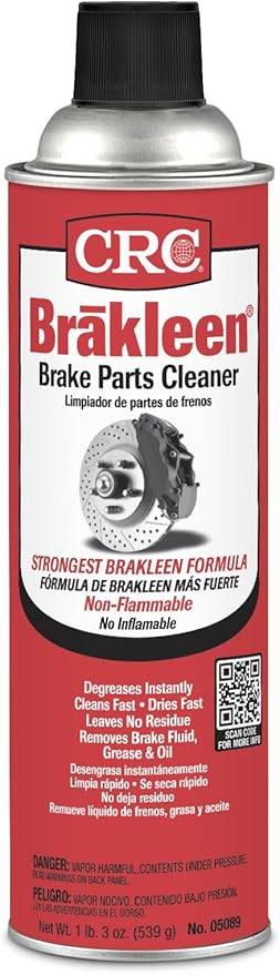 BRAKLEEN Brake Parts Cleaner, 1lb. 3 oz. can, Case of 12 (05089F-C)