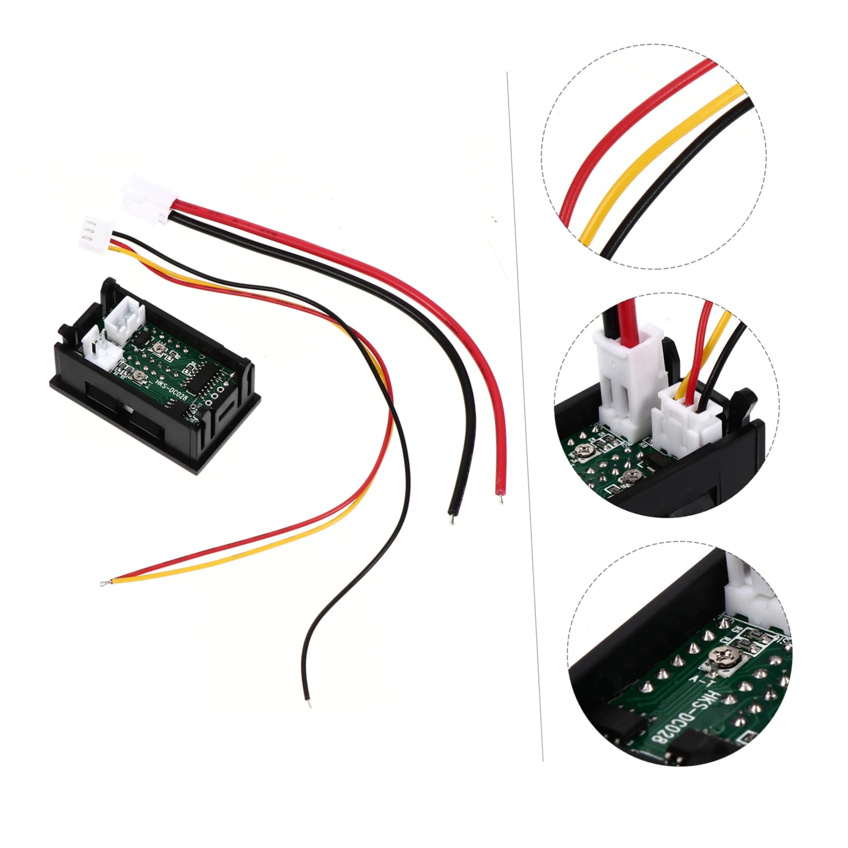 SOLUSTRE Led Digital Voltmeter Ammeter Dc Voltage Detector for Battery Monitoring
