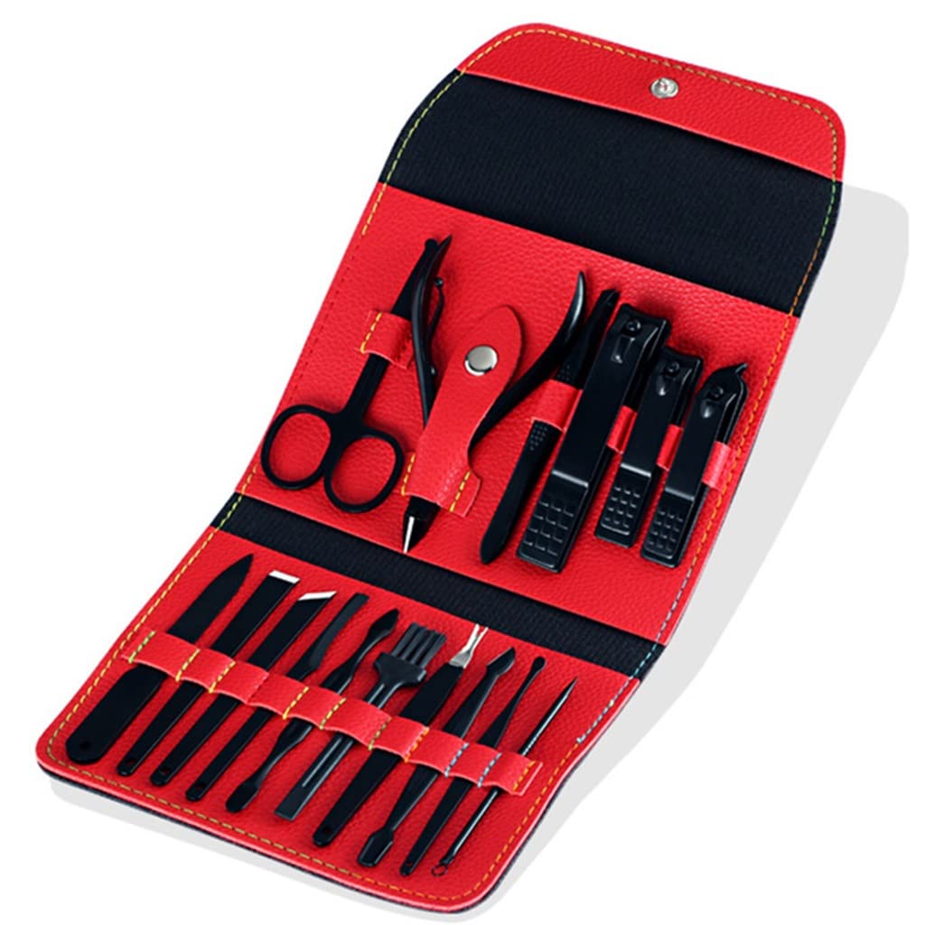 Juego de manicura, Kit de uñas, Juego de manicura, Cortaúñas Tijeras Profesionales de Acero Inoxidable Herramientas for cutículas Cortaúñas