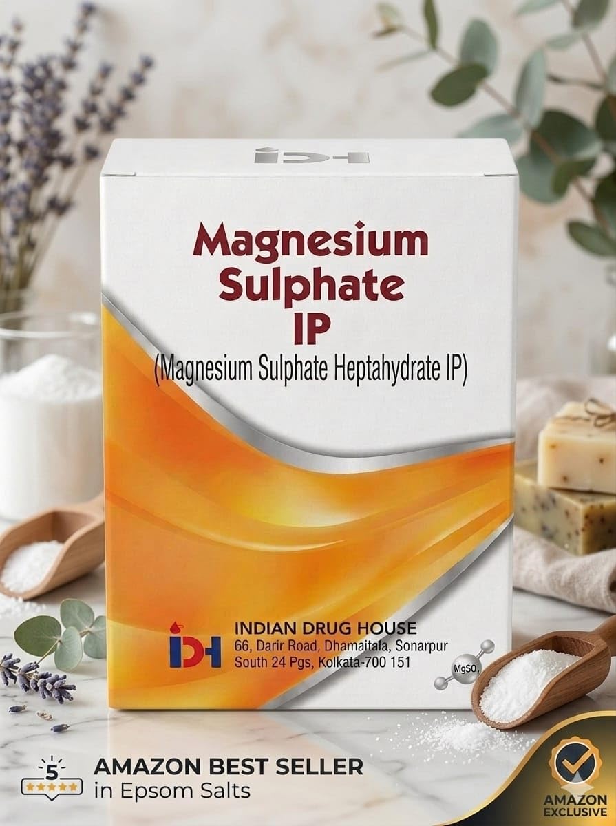 Magnesium Sulphate I.P. 50gm (Pack of 12pcs) – High Purity Pharmaceutical Grade Epsom Salt for Multipurpose Use including Relaxation Soaks, Muscle Recovery, Stress Relief, and Household Needs – Trusted Quality Since Generations.-image-13