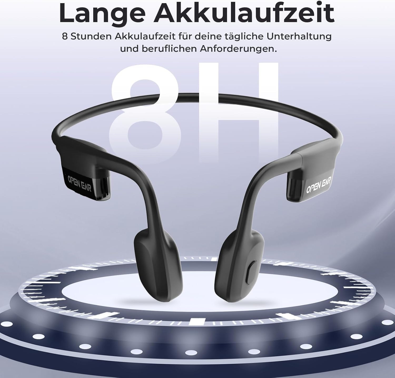 SANOTO Bluetooth-Knochenschall-Kopfhörer Für Schwimmen – IP68 Wasserdicht, 8 GB MP3