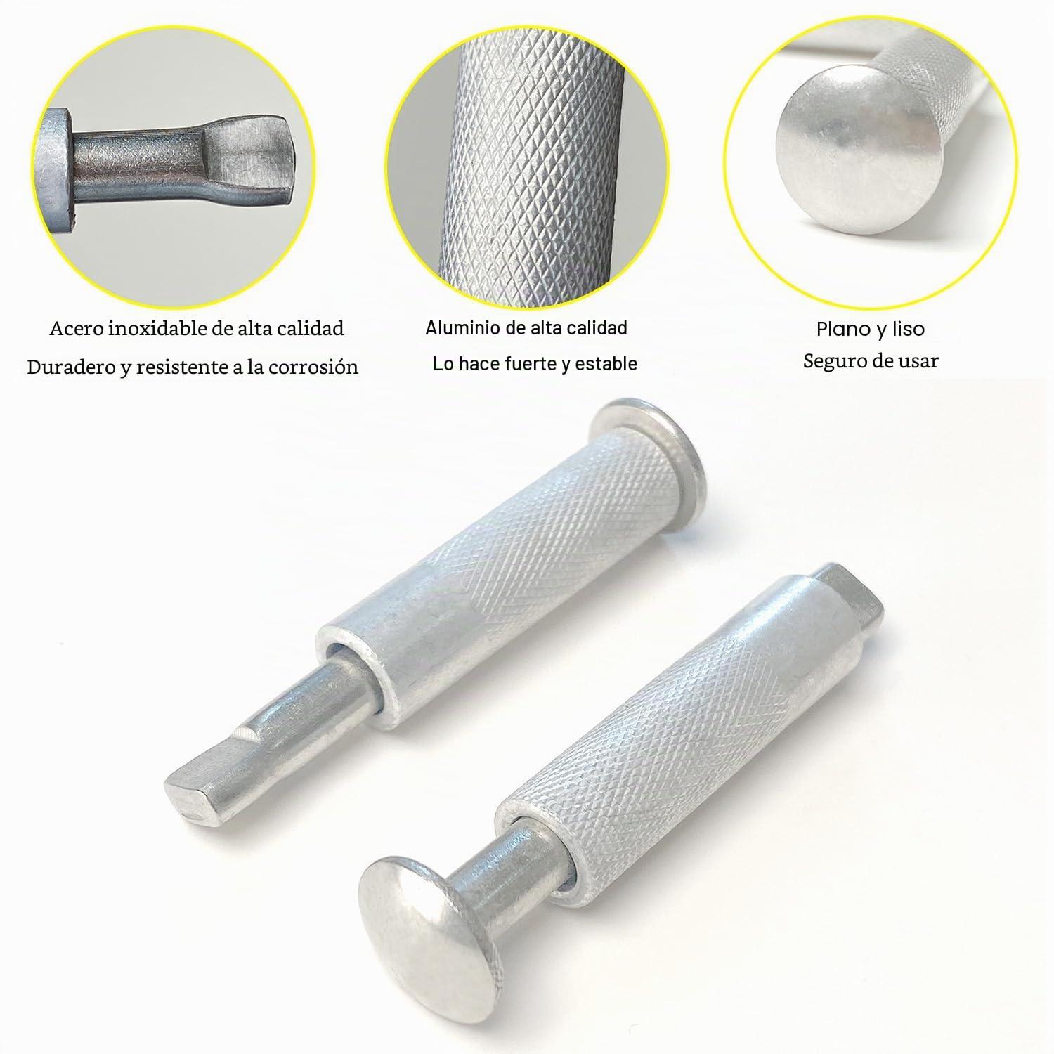 Tornillos de Anclaje Escamoteables para Lonas y Cobertores de Piscina - 10 Piezas