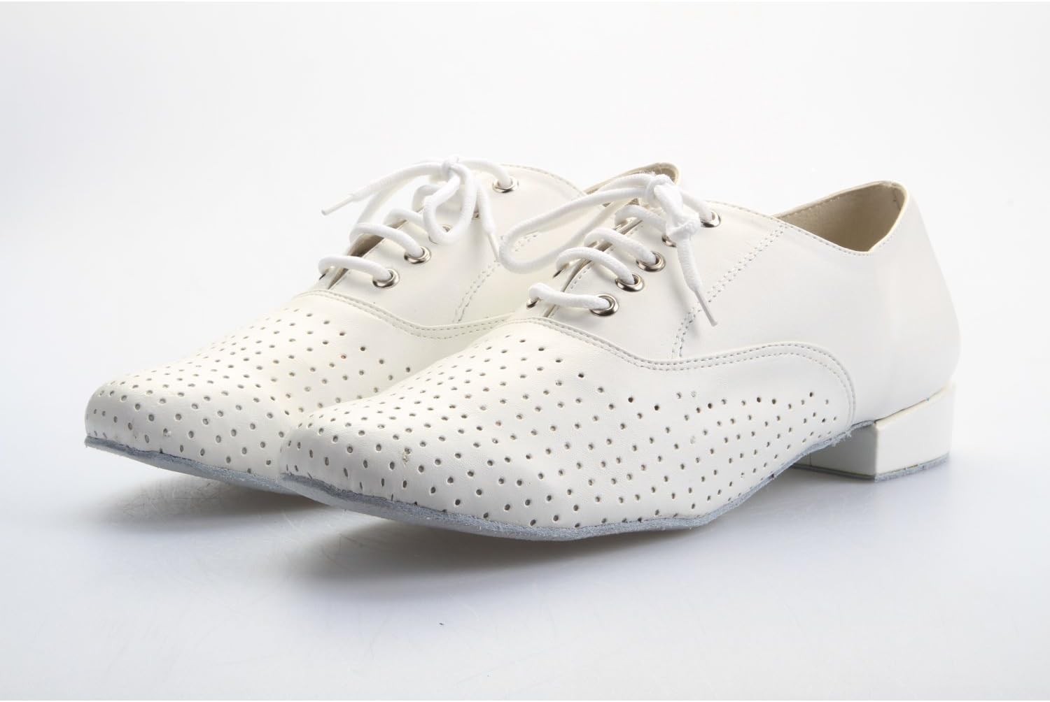 Mens Jazz Latin Dance Shoes Salsa Tango Cha-Cha Ballrom Round Toe Practice Fashion Dancing Shoes Lace Up
