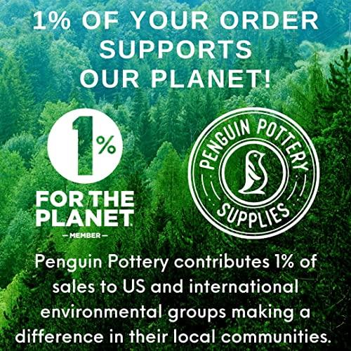 Penguin Pottery - Specialty Series - Town Tweed - Mid Fire Glaze, High Fire Glaze, Cone 5-6 For Mid Fire Clay, High Fire Clay - Ceramic Glaze Pottery (1 Pint | 16 Oz | 473 Ml) #TOP6