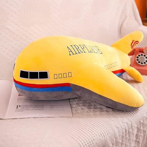 Miniatura 8 de Juguete de peluche de 15.7 pulgadas, almohada de peluche de avión, cojín suave de avión de juguete, bonita decoración de guardería y juguete para
