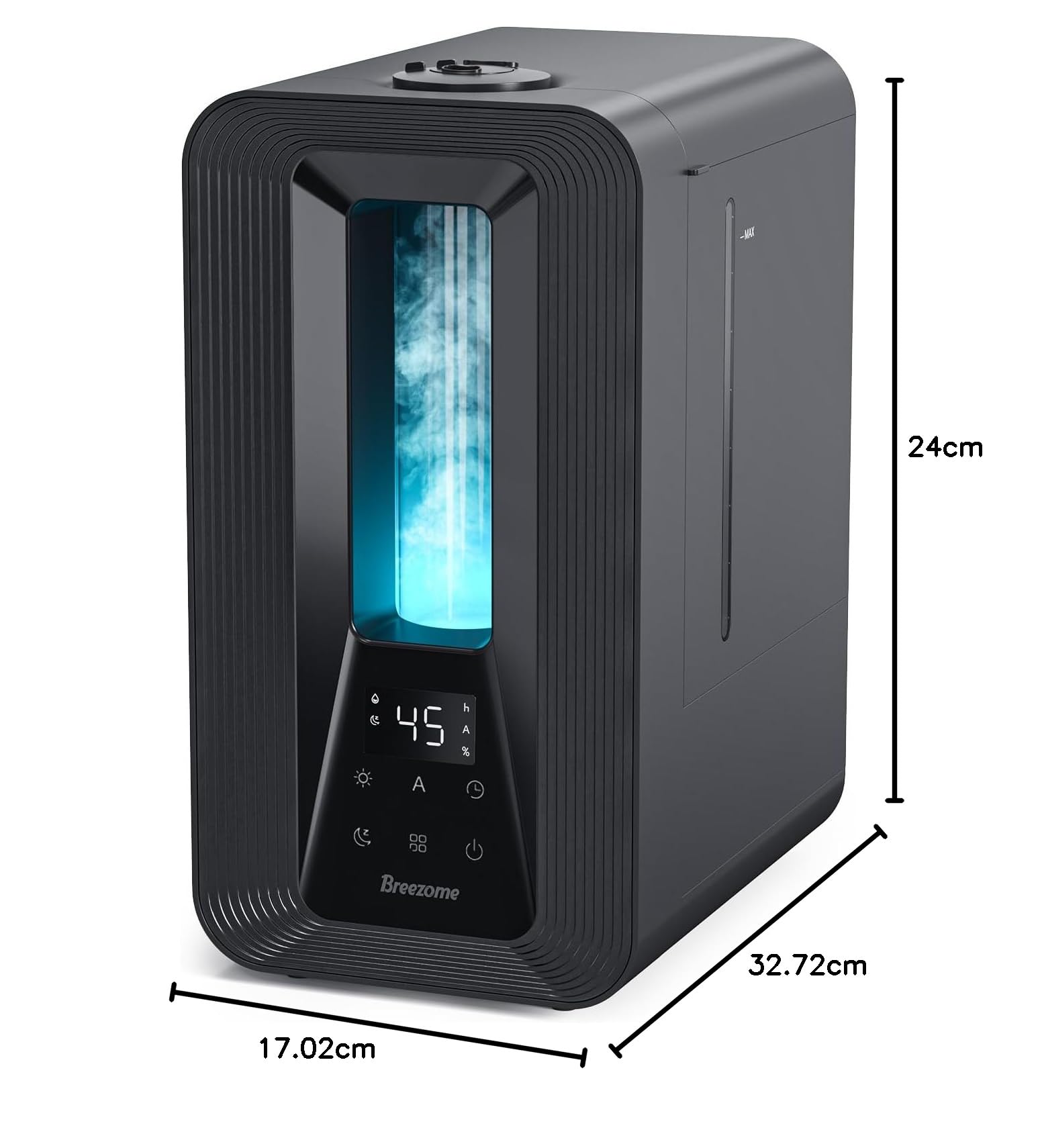 BREEZOME Humidificador de dormitorio de 6 litros con difusor de aroma, humidificador, luz nocturna, duración de 50 horas