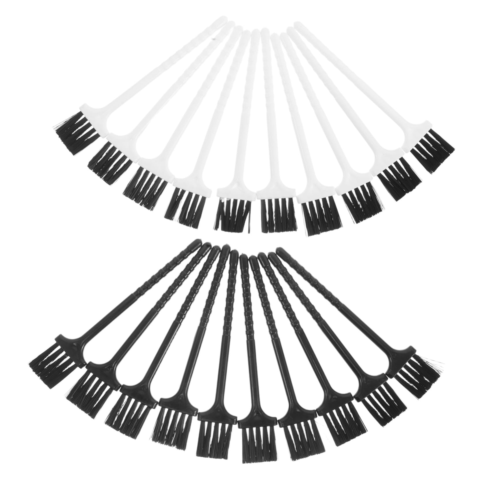 iplusmile 20 pièces Brosse de Nettoyage Électrique pour Rasoir Manche Long pour Accès Facile Poils Fins Doux pour Rasage Précis Outil Multifonction Portable pour Homme