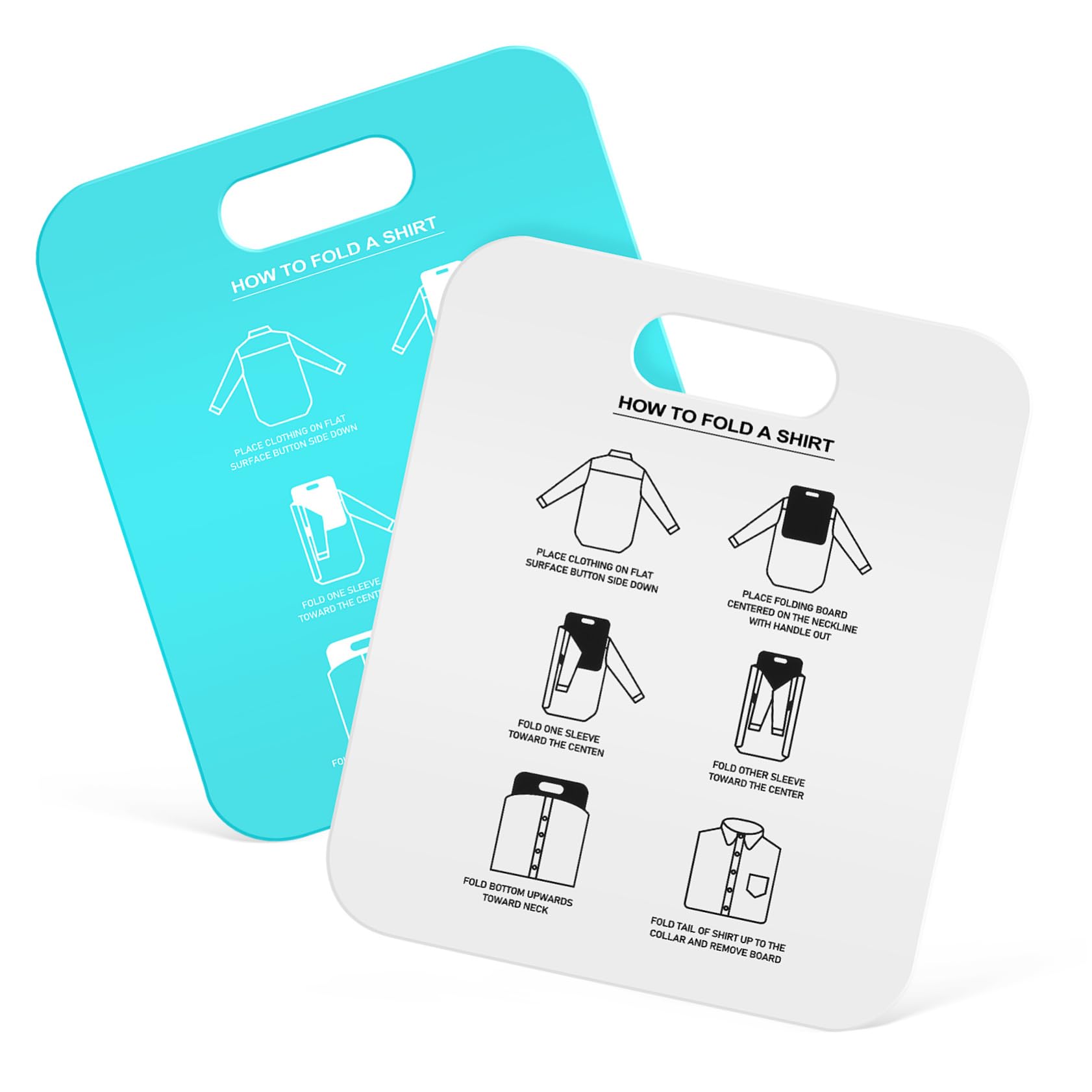 Alipis 2Pcs Clothes Folding Board T Shirt Folder for Adults Wrinkle Shirt Organizer for Home and for All Occasions