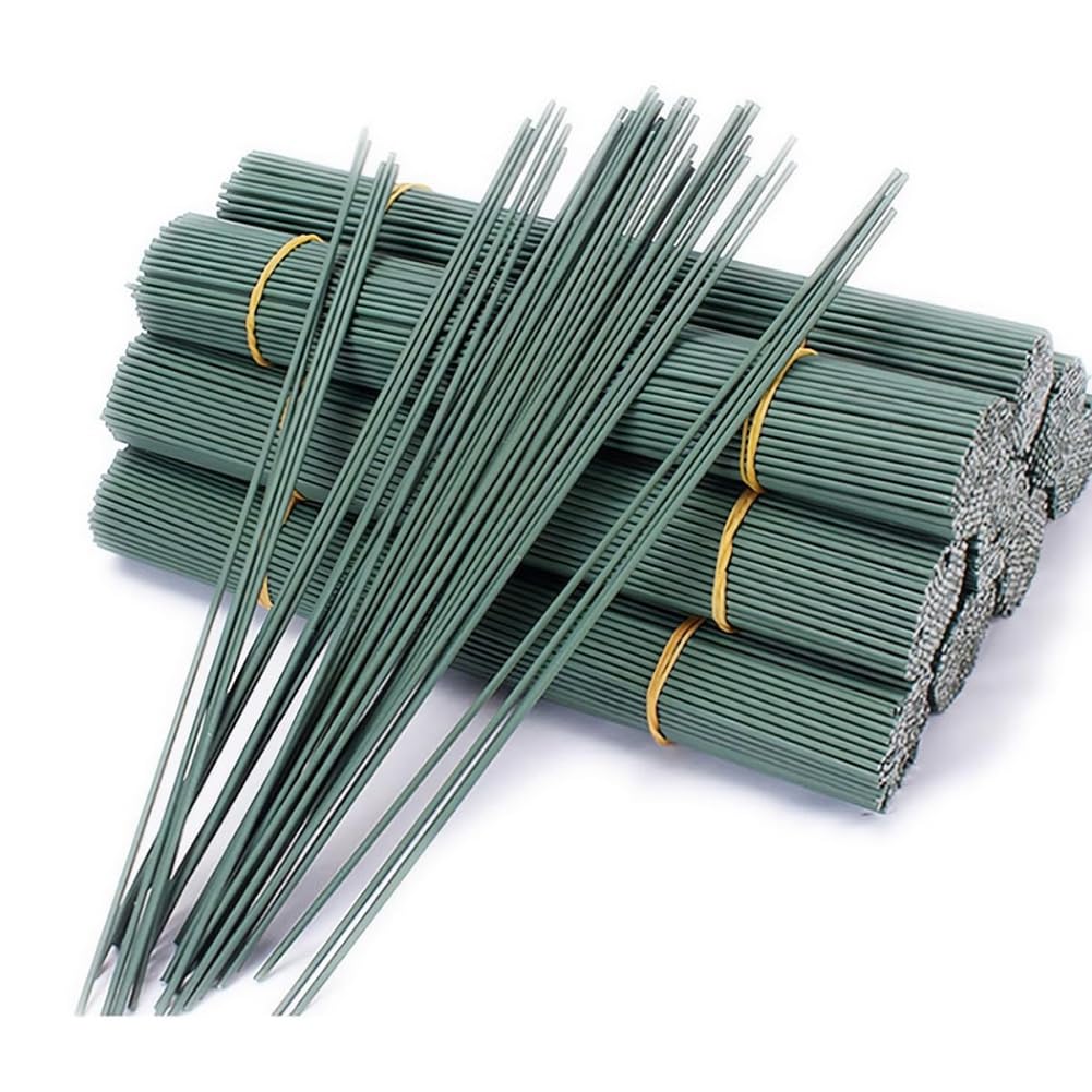 CTRLZS Artificial Floral Arrangements Floral Arrangements 100Pcs 14Gauge Iron Wire Sticks DIY Artificial Floral Arrangements Bridal Bouquet Stem Wrapping Sturdy Plant Stand Support