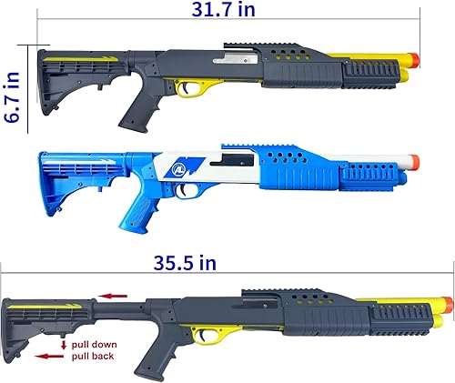 Miniatura 3 de AGM MASTECH Catapult - Pistola de juguete con palanca de rifle de acción y bala suave, lanzador de dardos de espuma de bala. Juego de disparos,