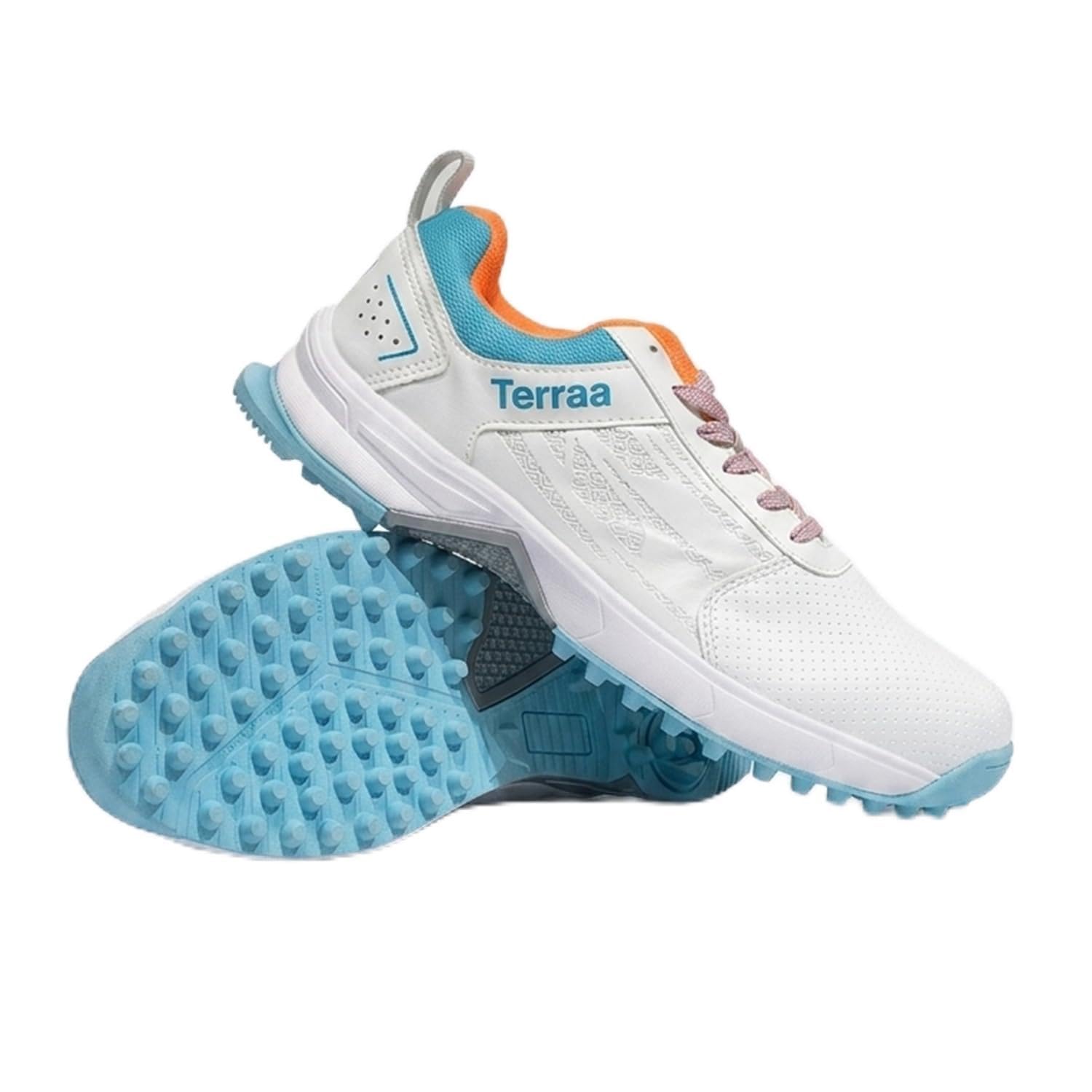 AERO-X Cricket Rubber Stud Shoes for Men & Boys | Lightweight Cricket Shoes | High-Grip Rubber Stud Sports Footwear for Practice & Training | Cushioned Insole, Breathable Upper, Non-Slip Sole-image-33