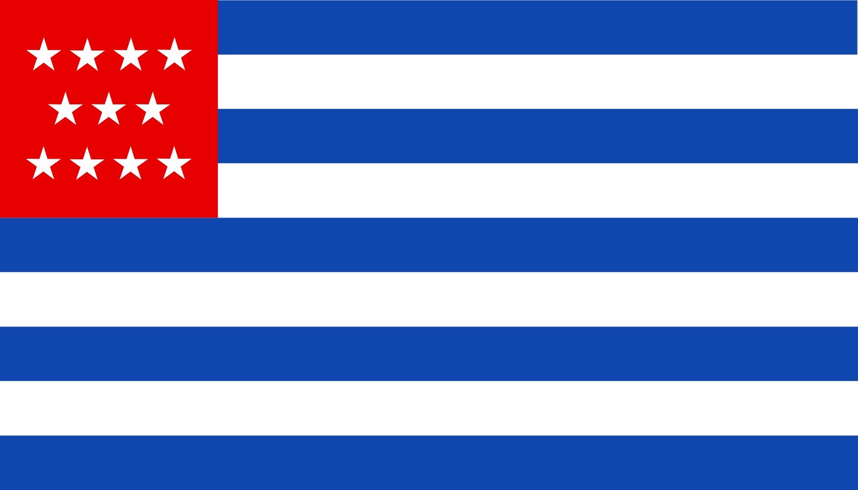 Drapeau El Salvador Juin 1865 XL en tissu historique pour mât