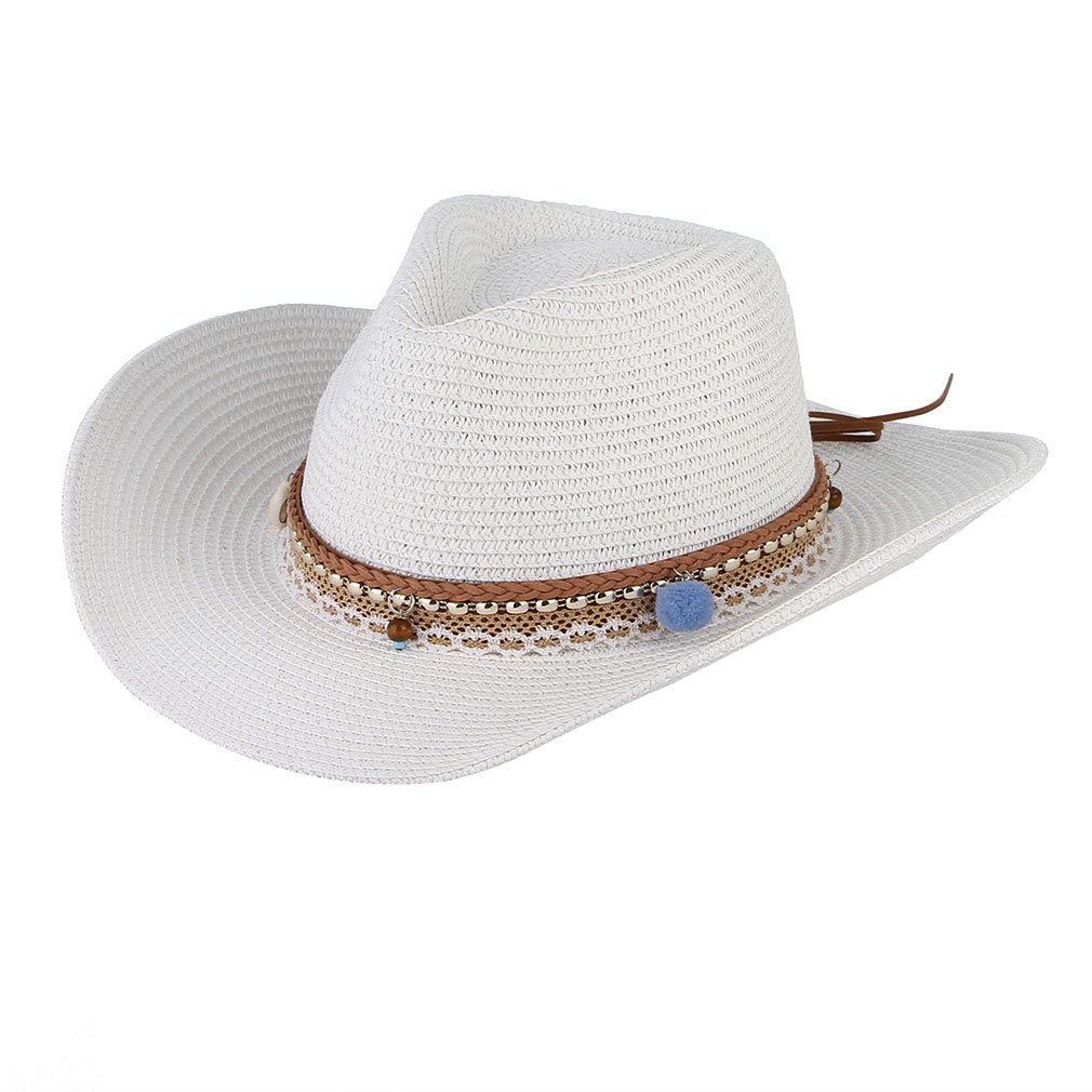 GEMVIE Sombrero de Panamá Unisex Sombrero de Paja Sombrero de Verano Sombrero de Playa de Fedora para Hombres Mujeres