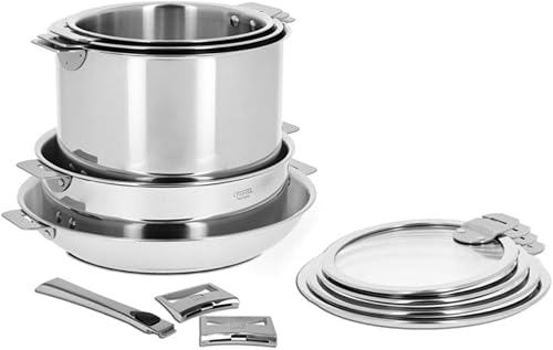 Cristel Casteline Tech - Juego de utensilios de cocina (12 piezas)