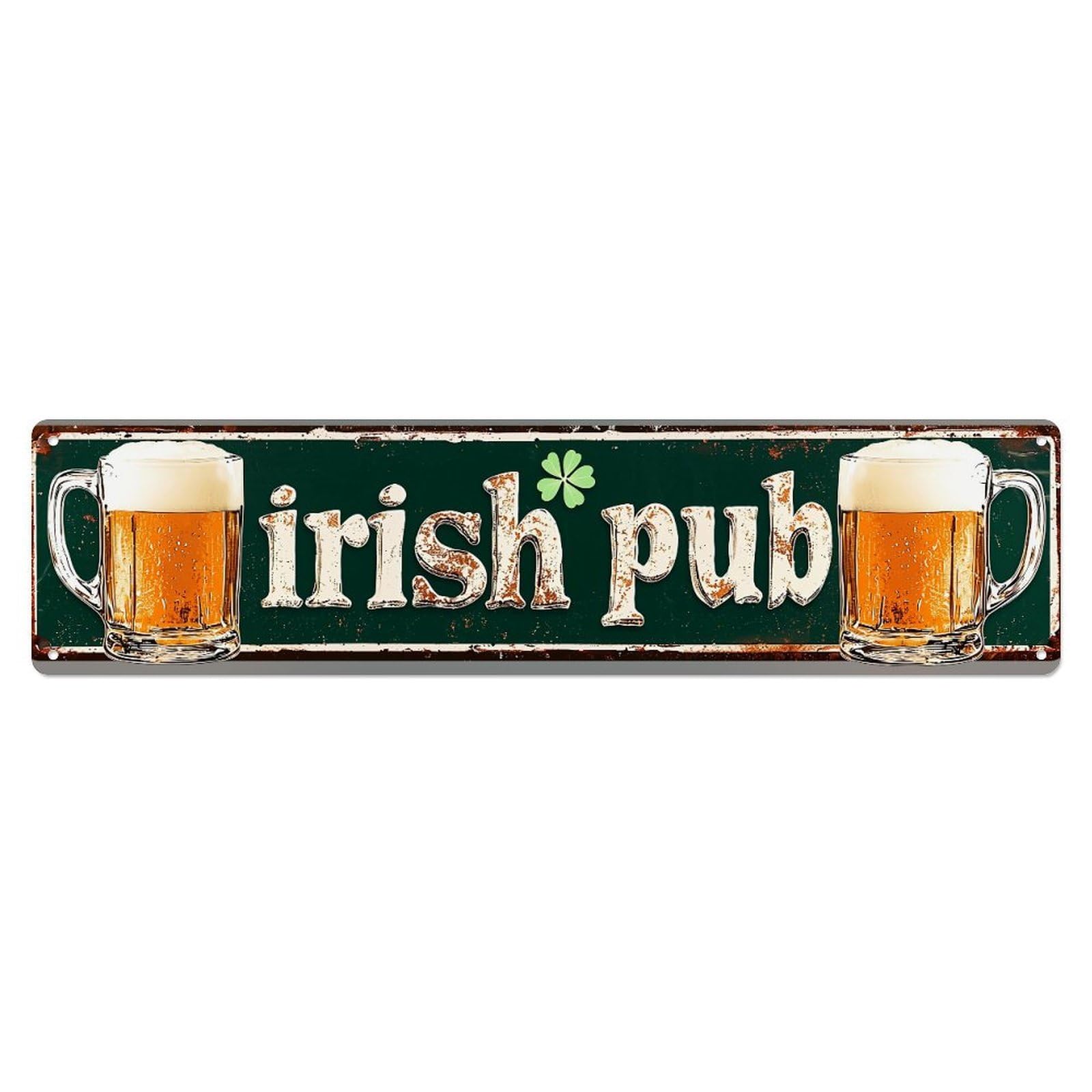 Irish Pub Beer Mugs Sign Metal Tin Sign Plaque