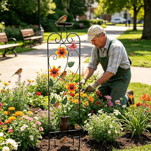 Soporte estético para plantas en cama elevada y decoración de balcones 3