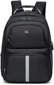 Mochila Swissport Executiva Saída USB Alça Cabo De Aço Notebook Impermeável Detalhe Refletivo