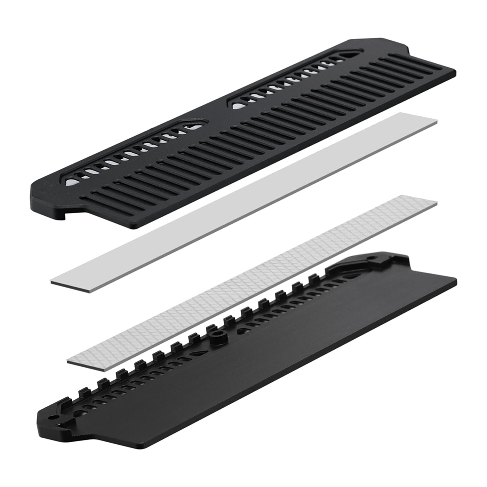4X DDR4 DDR5 Memoria RAM Disipador de Enfriador Chaleco de Enfriamiento de Memoria Radiador de Aluminio con Conductor de de Grasa de Silicona de 9 W, Negro
