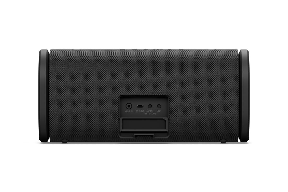 Sony ULT Field 5 Wireless Portable Bluetooth Speaker, IP67 Waterproof, Dustproof, and Rustproof with Enhanced Bass, 25 Hour Battery, 360° Party Light, and Shoulder Strap (SRSULT50B), Black