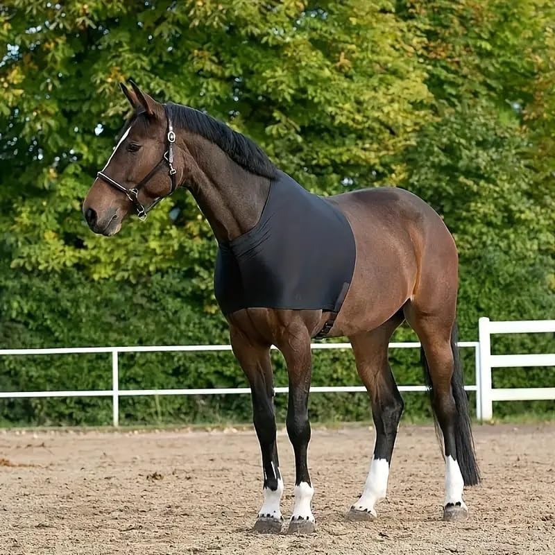 High-Elasticity Spandex Horse Vest with Shoulder Protection - Fit for All Breeds