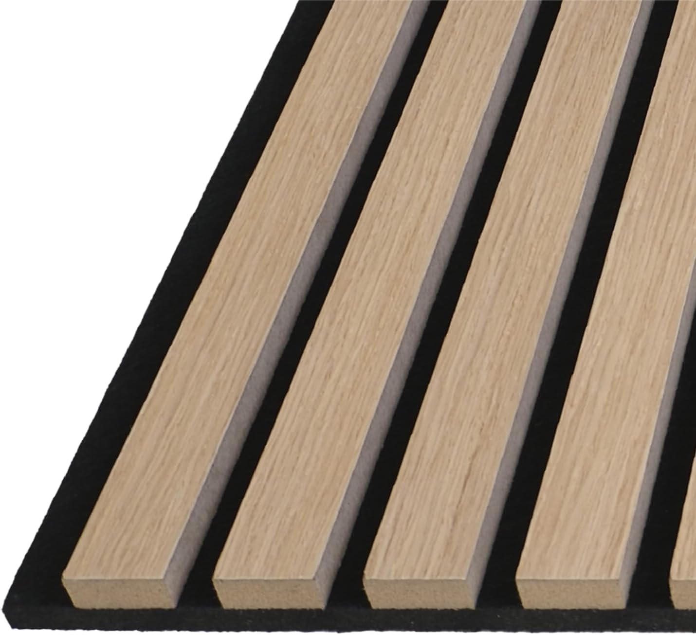 Masquepack – Paneles Acústicos Decorativos de Madera MDF 120x60 cm - Paneles Decorativos para Pared, Absorción de Sonido y Diseño Moderno (120x60 cm - Negro, 1)