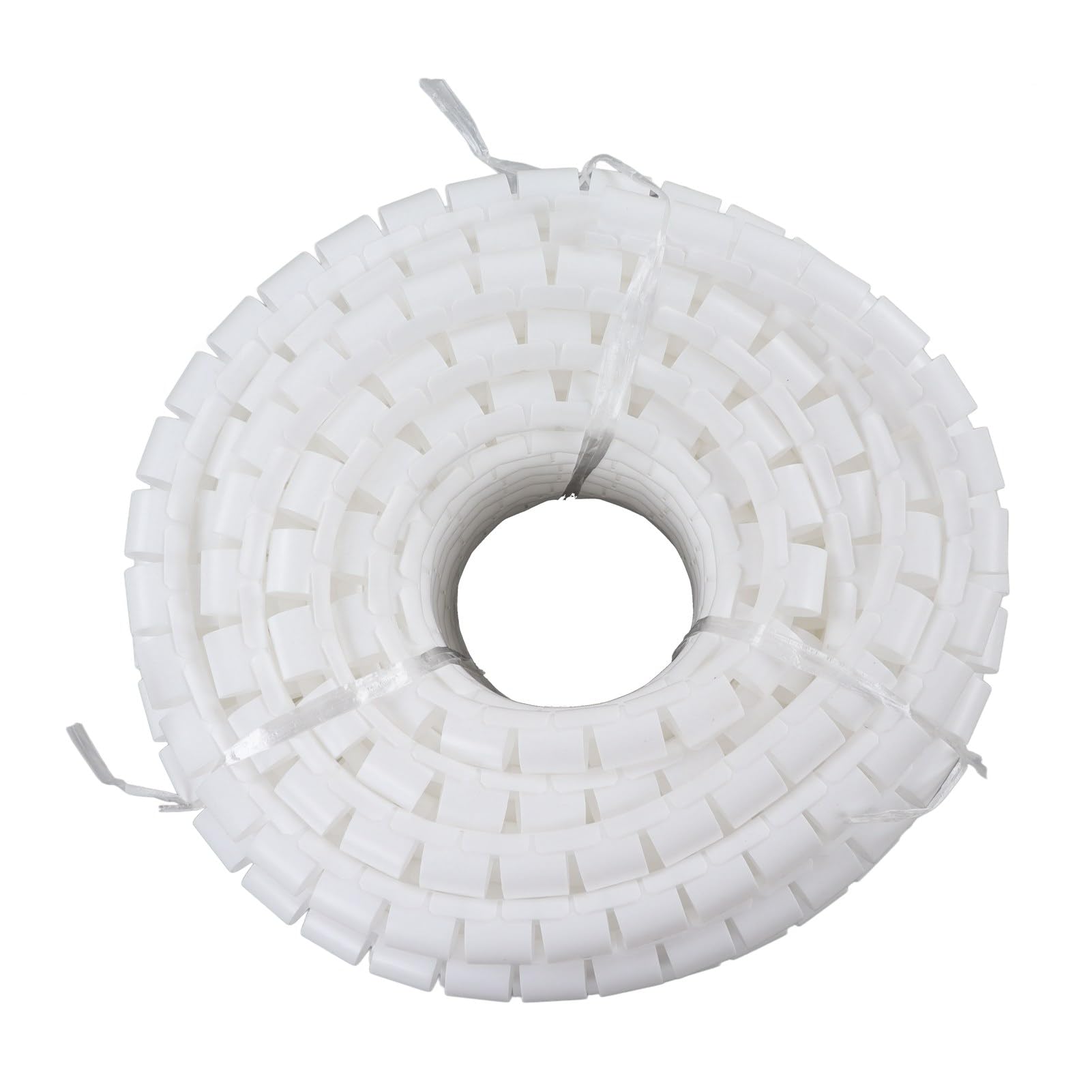 Organizzatore di Cavi a Spirale, Manicotto per Tubo in PE, Pacchetto di Protezione Cavo Flessibile per la Gestione dei Cavi, Bianco (Diametro 22mm 50m)