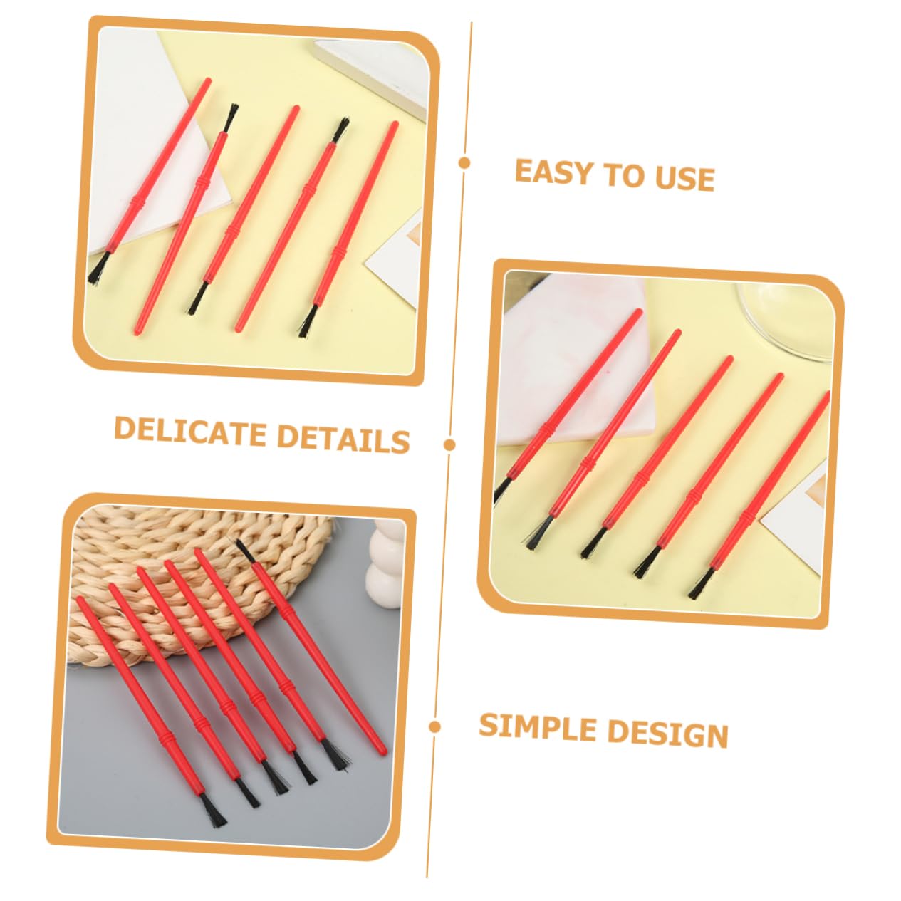 DOITOOL 5 Set Pennello Per Pittura Per Acquerello E Strumenti Artistici Per Studenti E Professionisti Resistente E Pratico Per Dettagli Precisi 100 Pezzi*5