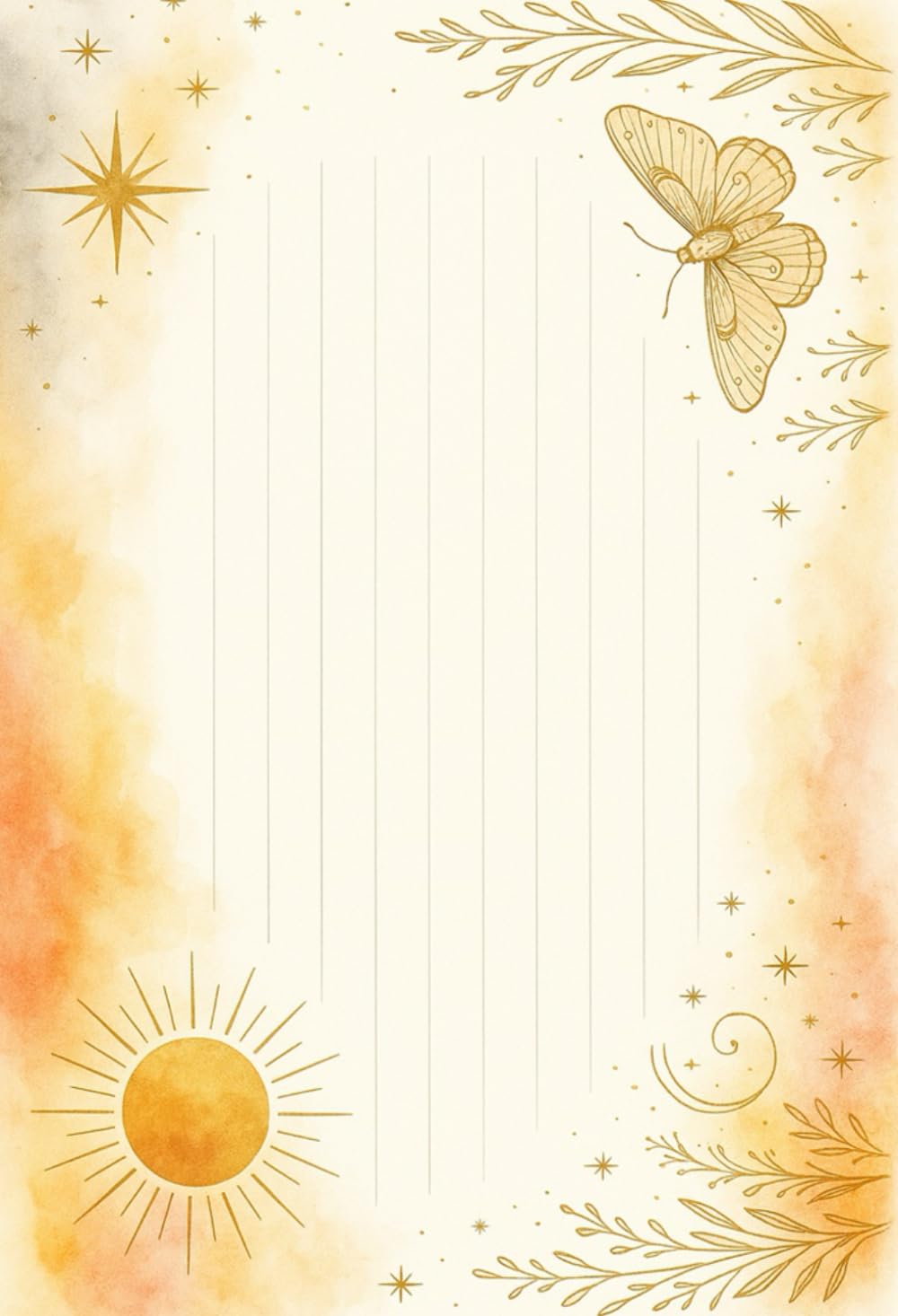 Boho Aesthetic Lined Journal Notebook      Paperback – December 24, 2025