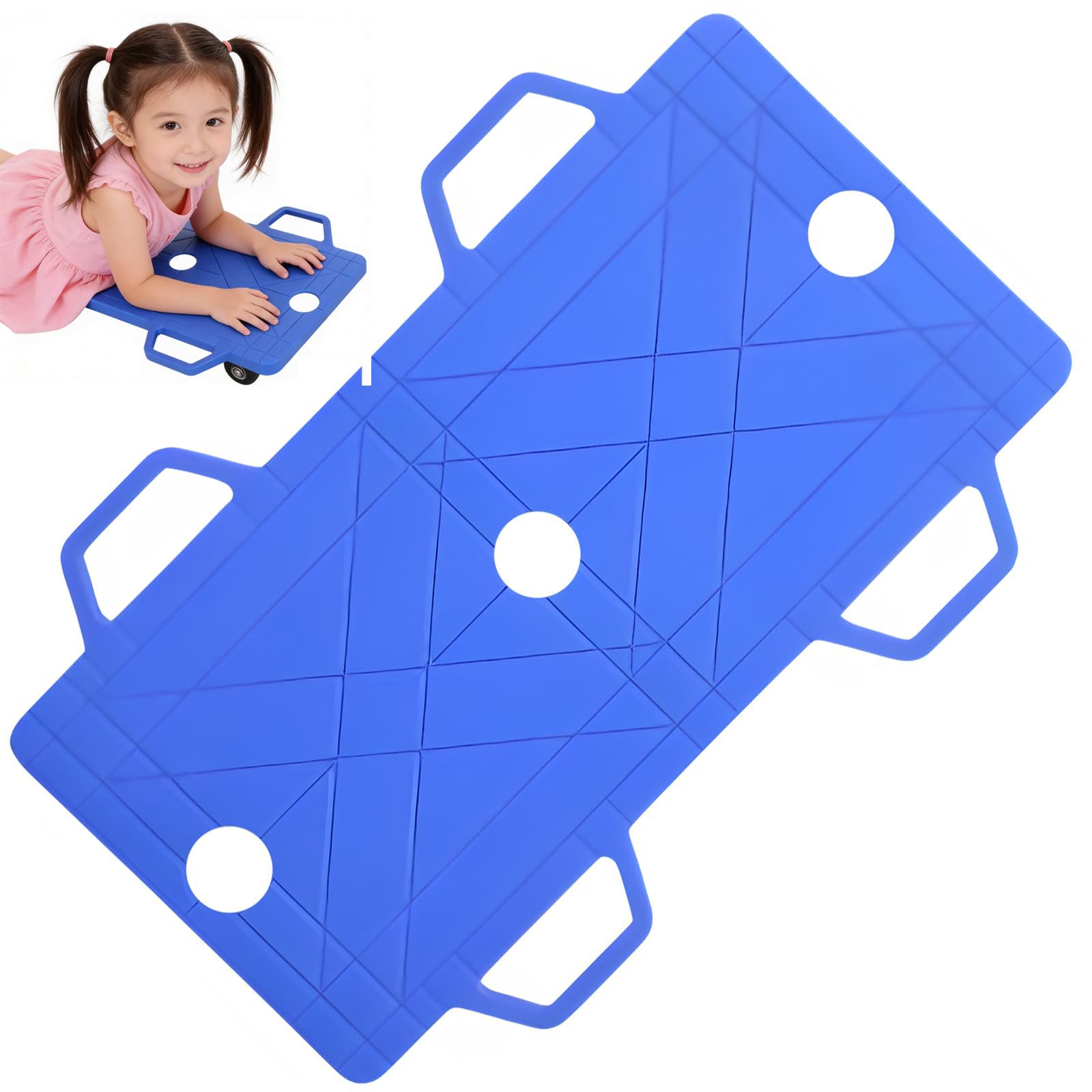 Patinete deportivo giratorio con asas, capacidad resistente para juegos de fitness y entrenamiento en interiores y exteriores