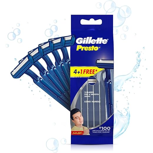 Gillette Presto Manual Razor Pack of 5