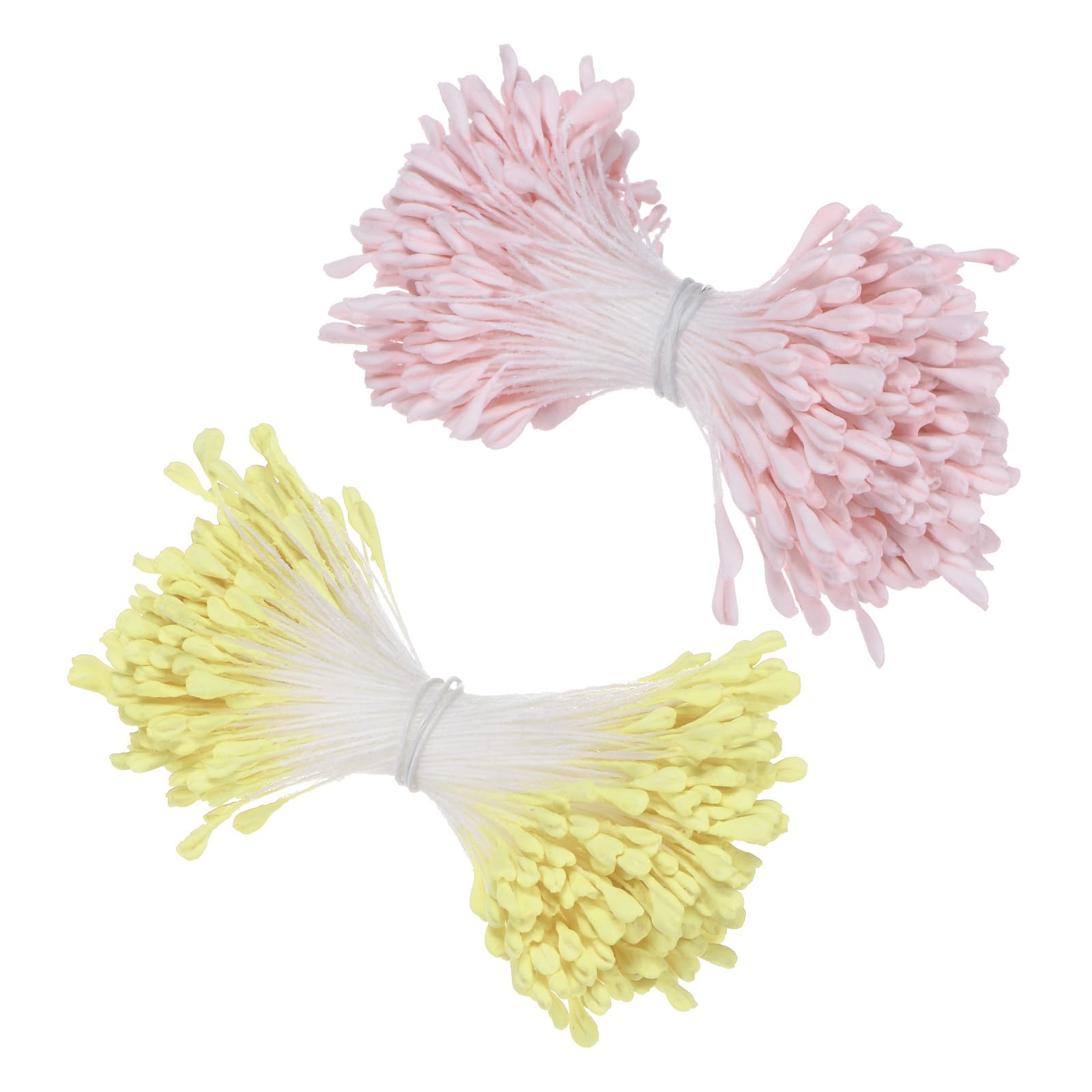 M METERXITY 680-Pack Artificial Flower Stamen Kit, 2mm Mini Double Heads Flower Stamens Pistil