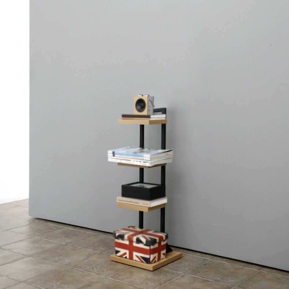 XIAOLIN Multi-layer Storage Rack Floor-standing Flower Stand Bookshelf Size, Color Optional (Color : BLACK, Size : L870W300)