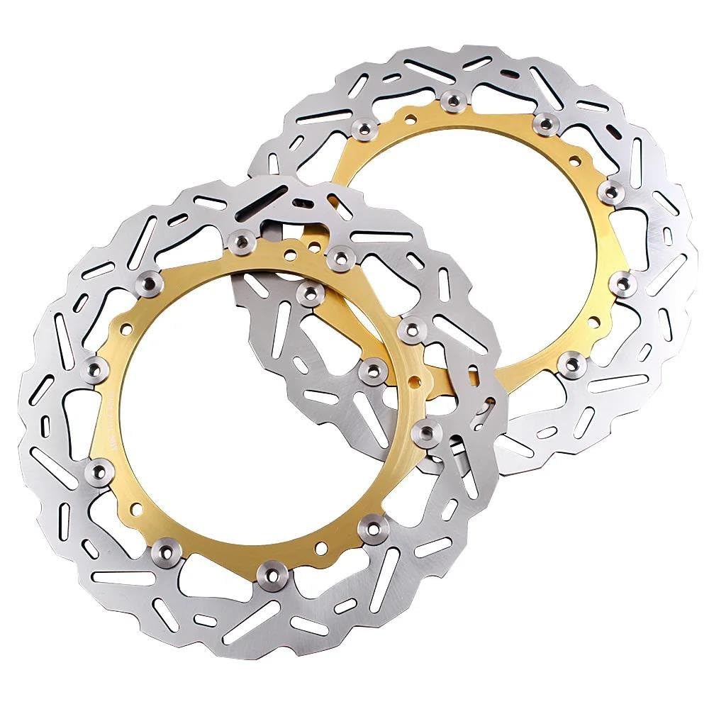 SKINII Disco Frenos Rotor De Discos De Freno Delantero De Motocicleta para BMW para S1000RR 2009 2010 2011 2012 2013 2014 2 Unids/Set Discos Freno para Moto