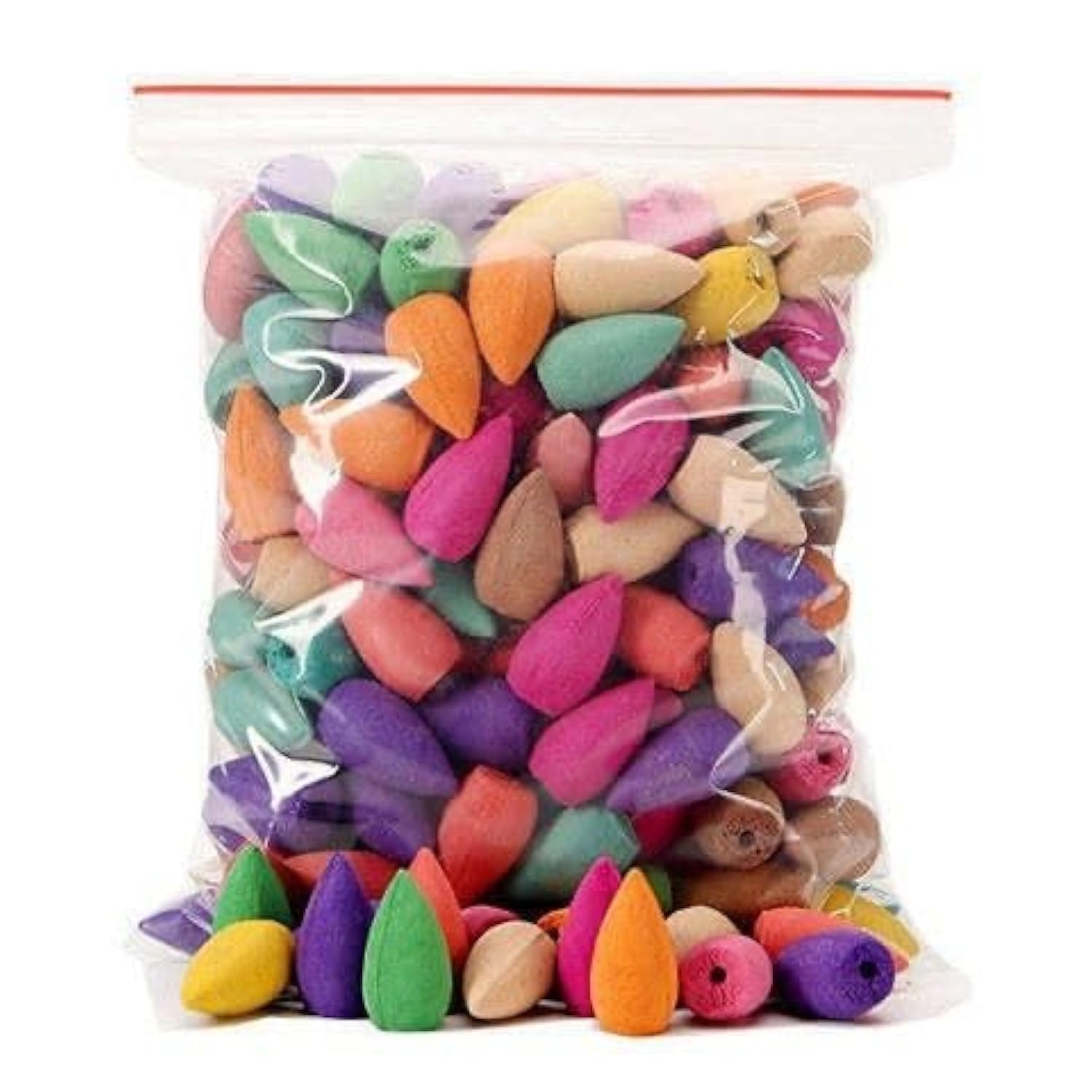 Kailecd 50 Pcs Mixed Waterfall Smoke Backflow Natural Incense Cone Incense Cone Lavender Multi-scented Suitable for Places Tea Room Yoga Room