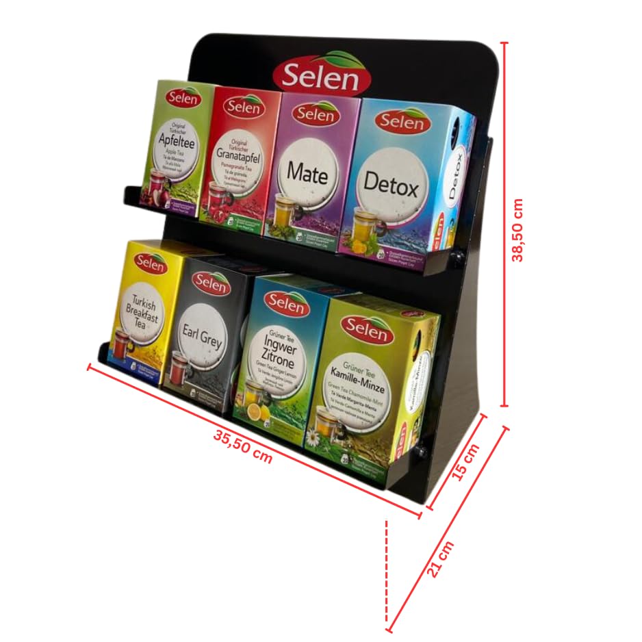 SELEN Expositor con 8 tés diferentes / 8x20=160 bolsitas de té