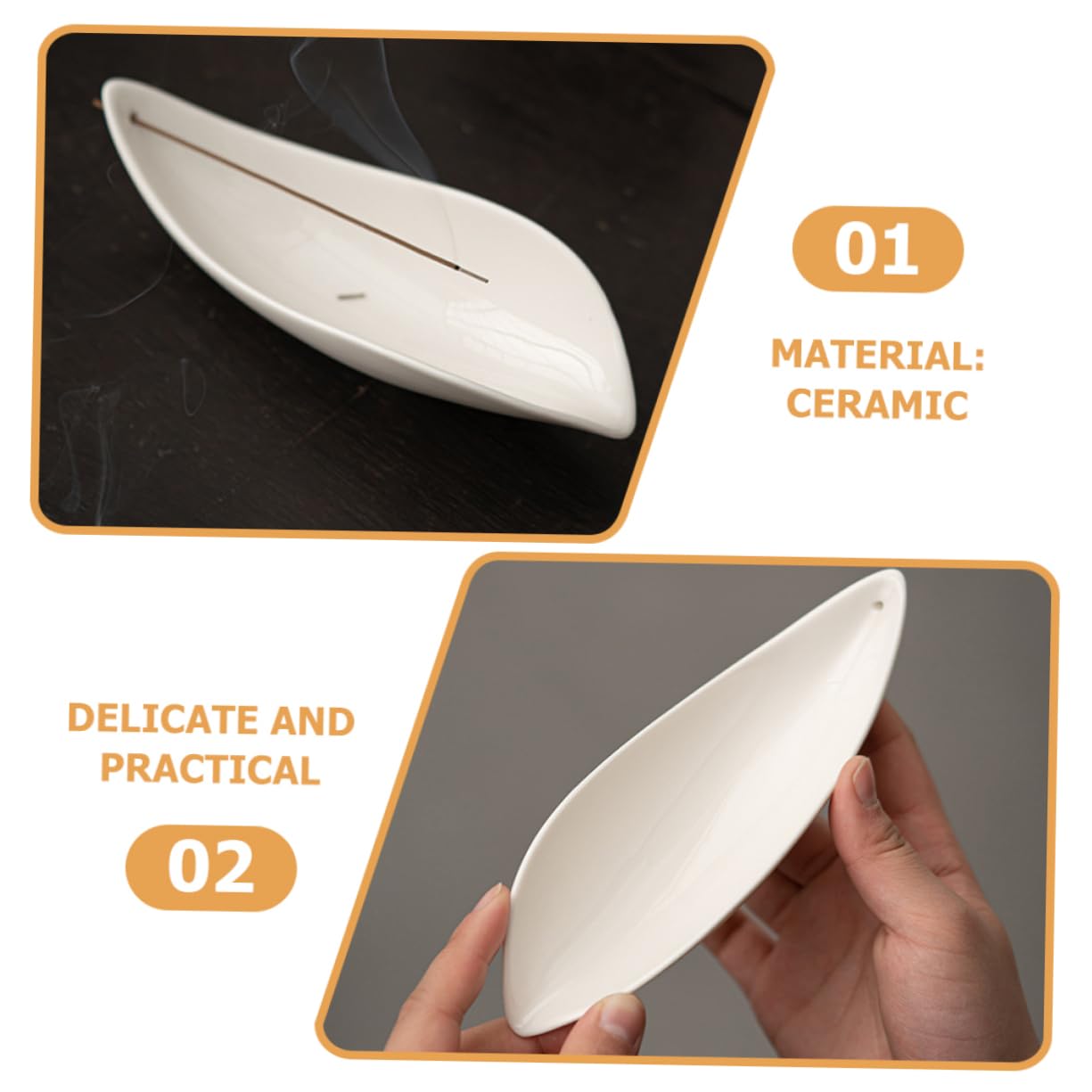 PRETYZOOM Chinese Set Ceramic Scoop Tea Leaf Holder Multi-functional Salt/bean Powder Dispenser