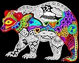 Stuff2Color Bear - 16x20 Fuzzy Velvet Coloring Poster