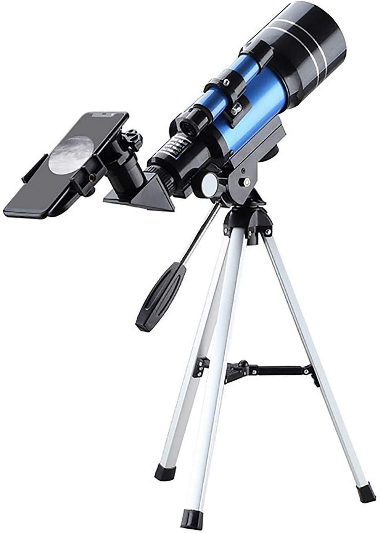 Telescopio astronomico, per Bambini Telescopi Spaziali per scienze dell'educazione, Ktelescopi Portatili per Principianti con treppiede, oculare 1,25 Pollici, Blu