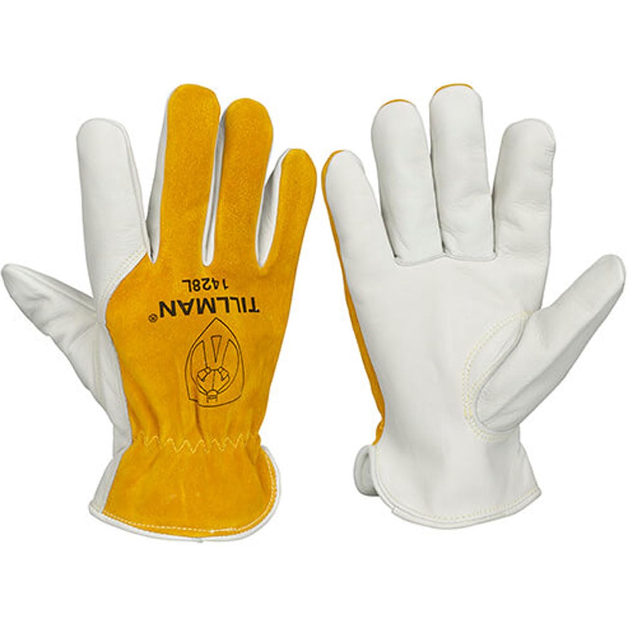 Tillman 1428L Lg Grain/Split Cow Drvrs Glv-Cd - Work Gloves