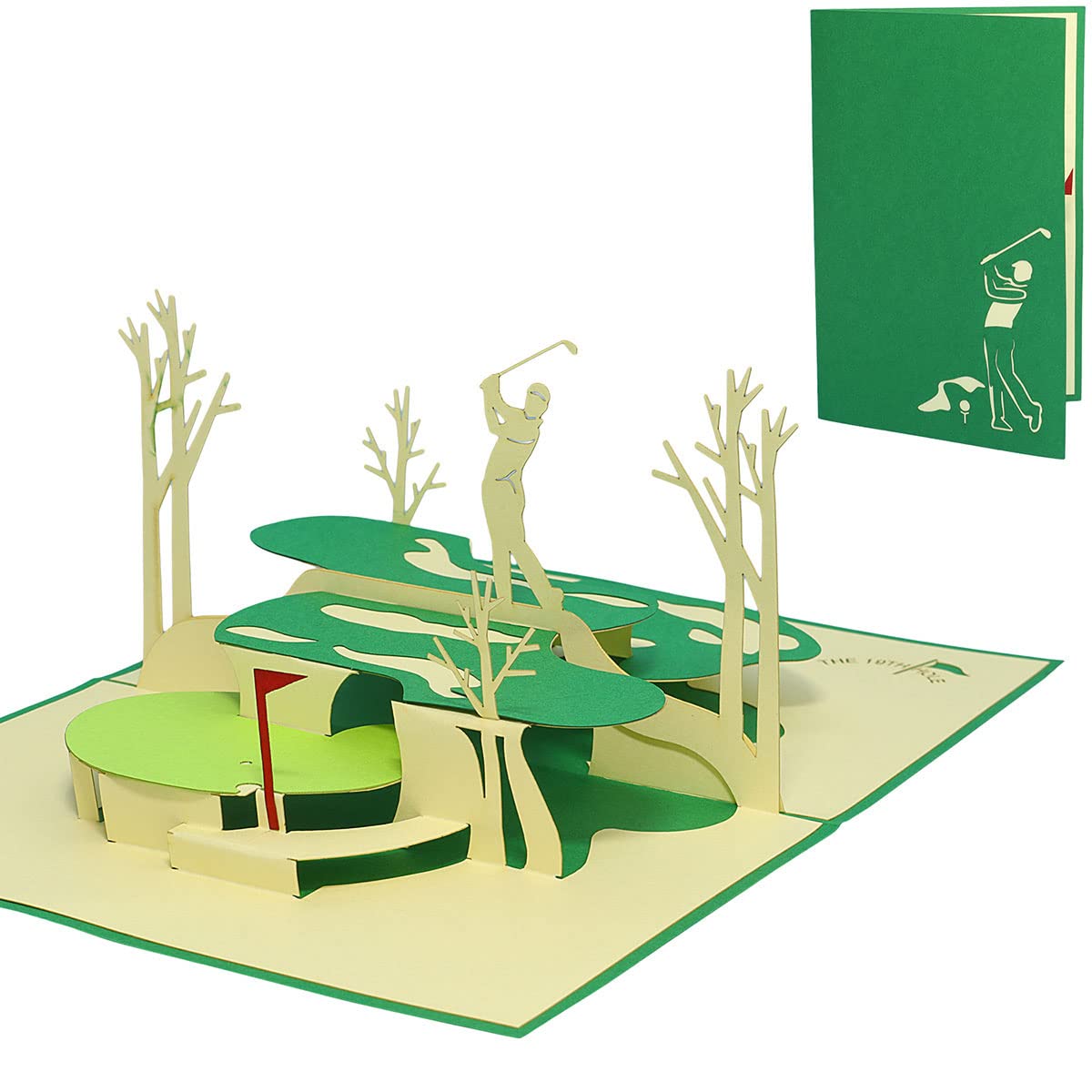 Biglietto pop-up con numero 1-100 - Biglietto d'auguri 3D per