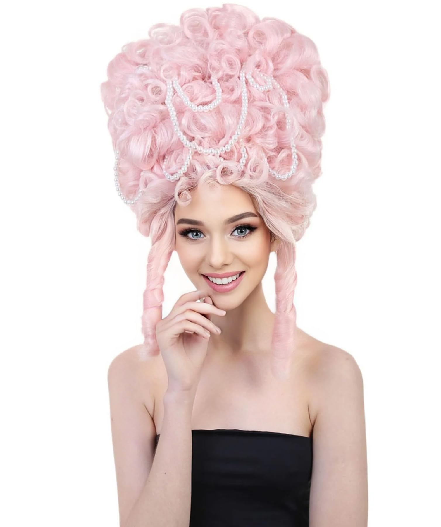 BC GOODS BY Women Beehive Wig – Elegant French Queen Style with Breathable Standard Cap – Perfect for Cosplay and Halloween, Flame-Retardant Synthetic